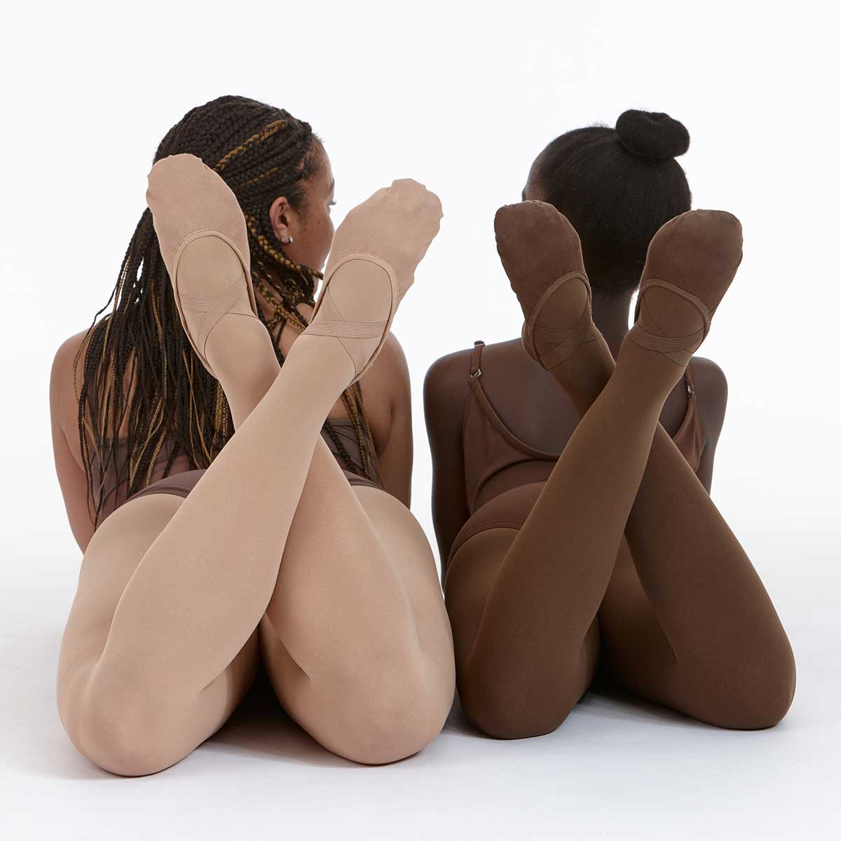  Natalie Dancewear Kids Skin Tone Dance Socks Black